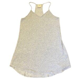 Tresics Beach Womens Cami Top Size S Gray Sleeveless Spaghetti Straps V-Neck GUC